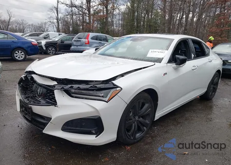 2022 Acura Tlx A-Spec Package z USA, uszkodzony, nr VIN 19UUB6F50NA001623